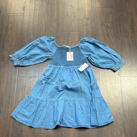 NEW WITH TAGS Jessica Simpson Blue Casual Kids Dress - Picture 1 of 1